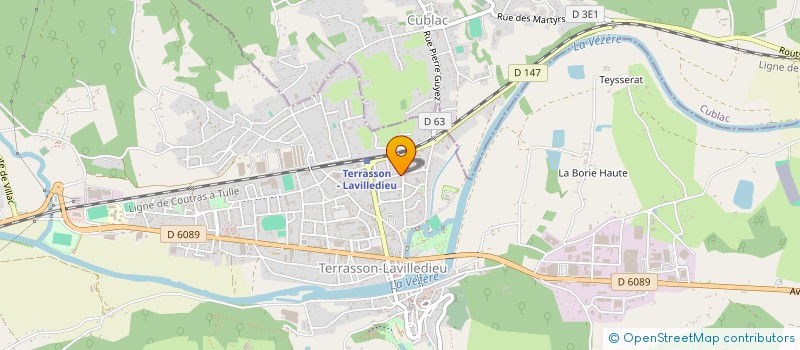 localisation de l'entreprise MONSIEUR PATRICK RANOUX  TERRASSON-LAVILLEDIEU