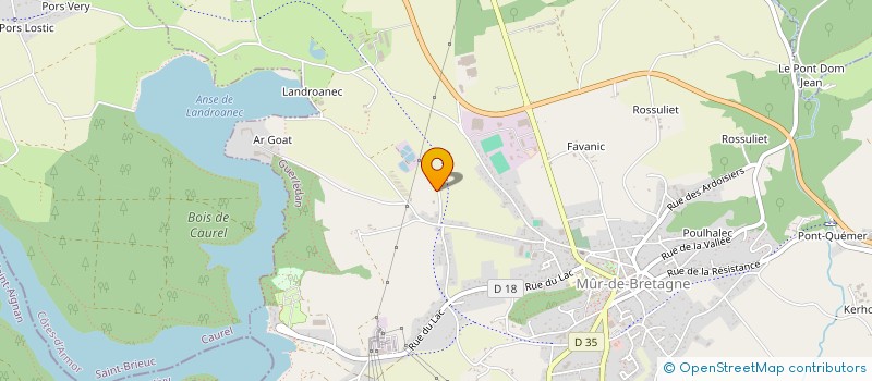 localisation de l'entreprise MONSIEUR PATRICK RAT  GUERLEDAN