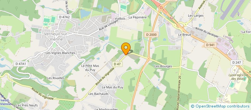 localisation de l'entreprise MONSIEUR PATRICK RATHONIE à VERNEUIL-SUR-VIENNE