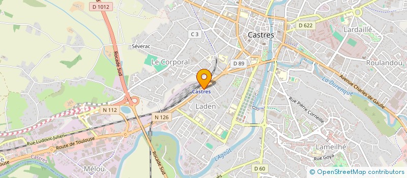 localisation de l'entreprise MONSIEUR PATRICK RAUCOULES  CASTRES