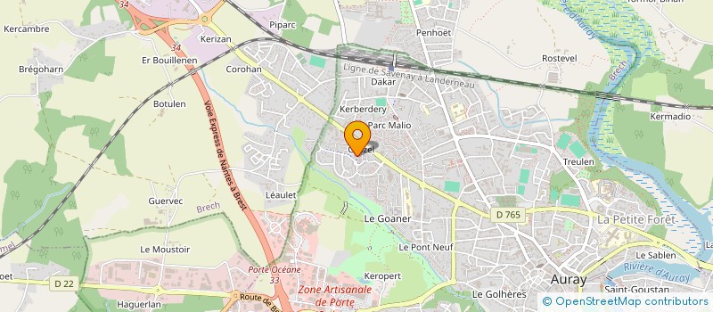 localisation de l'entreprise MONSIEUR PATRICK RAUD à AURAY