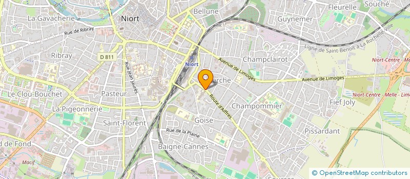 localisation de l'entreprise MONSIEUR PATRICK RAVAUX à NIORT