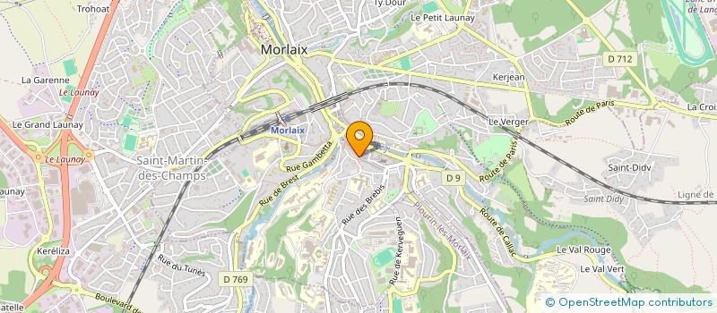 localisation de l'entreprise MONSIEUR PATRICK RAVAUX  MORLAIX