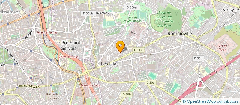 localisation de l'entreprise MONSIEUR PATRICK RAY à LES LILAS