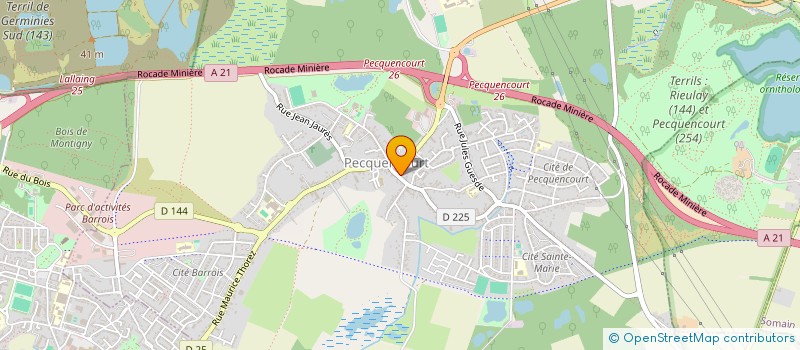 localisation de l'entreprise MONSIEUR PATRICK RAYET  PECQUENCOURT