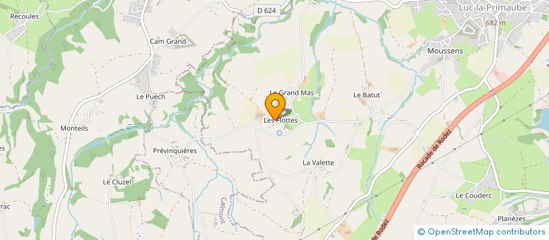 localisation de l'entreprise MONSIEUR PATRICK RAYNAL  LUC-LA-PRIMAUBE