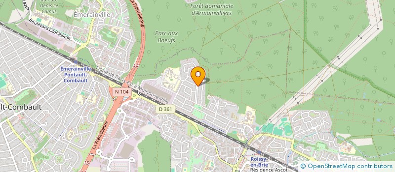 localisation de l'entreprise MONSIEUR PATRICK RAZAFINDRAIBE à ROISSY-EN-BRIE