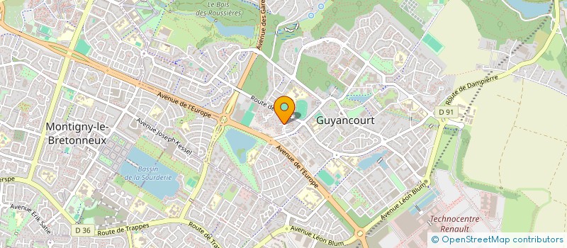 localisation de l'entreprise MONSIEUR PATRICK REALINI  GUYANCOURT