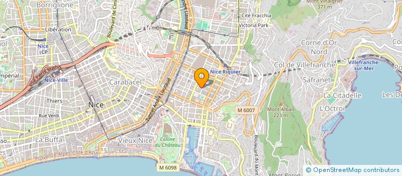 localisation de l'entreprise MONSIEUR PATRICK REBAUDO à NICE