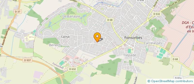 localisation de l'entreprise MONSIEUR PATRICK REGEASSE  FONSORBES