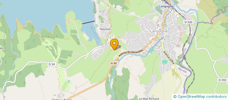 localisation de l'entreprise MONSIEUR PATRICK RENOUARD  LANGOGNE