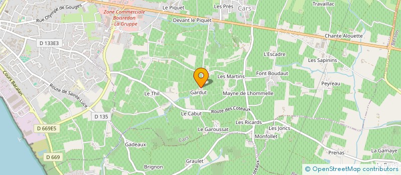 localisation de l'entreprise MONSIEUR PATRICK REVAIRE  CARS