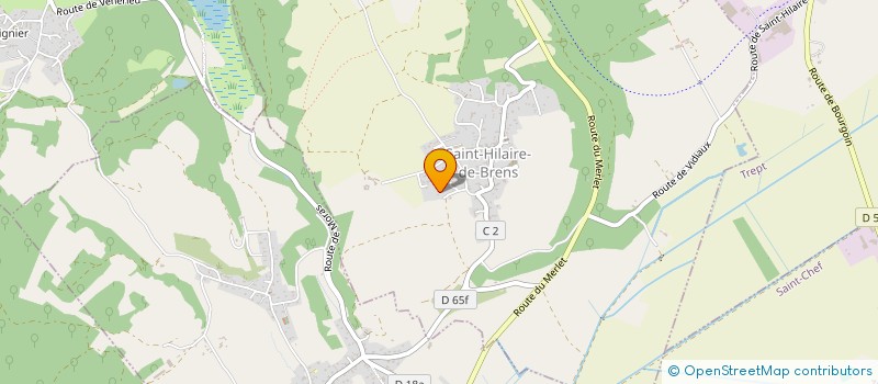 localisation de l'entreprise MONSIEUR PATRICK REVOL-BADIER à SAINT-HILAIRE-DE-BRENS