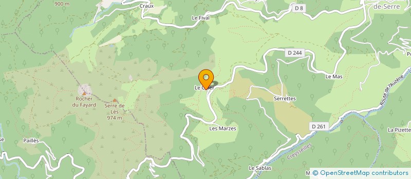 localisation de l'entreprise MONSIEUR PATRICK REY  SAINT ETIENNE DE SERRES