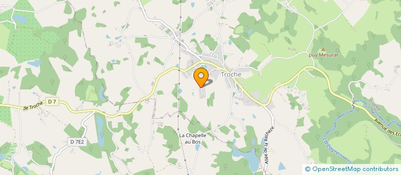 localisation de l'entreprise MONSIEUR PATRICK REYROLLE  TROCHE