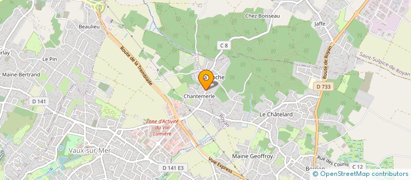 localisation de l'entreprise MONSIEUR PATRICK RICHARD  VAUX-SUR-MER