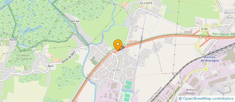 localisation de l'entreprise MONSIEUR PATRICK RICHARD  TRIGNAC