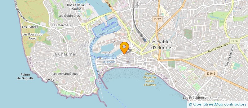 localisation de l'entreprise MONSIEUR PATRICK RIDEAU à LES SABLES D'OLONNE