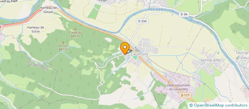 localisation de l'entreprise MONSIEUR PATRICK RIEU à CAUMONT