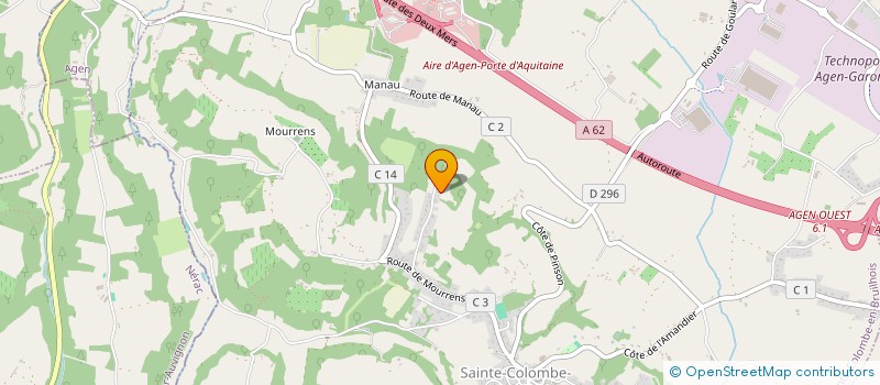 localisation de l'entreprise MONSIEUR PATRICK RISPAL à SAINTE-COLOMBE-EN-BRUILHOIS