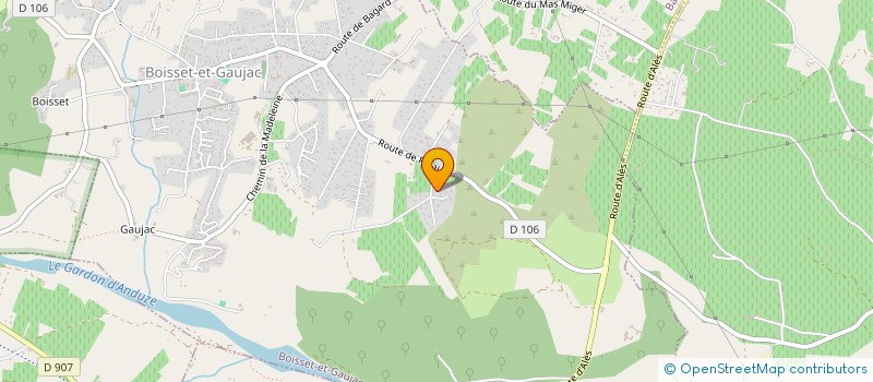 localisation de l'entreprise MONSIEUR PATRICK ROBERT  BOISSET-ET-GAUJAC
