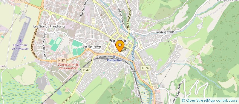 localisation de l'entreprise MONSIEUR PATRICK ROBERT  PONTARLIER