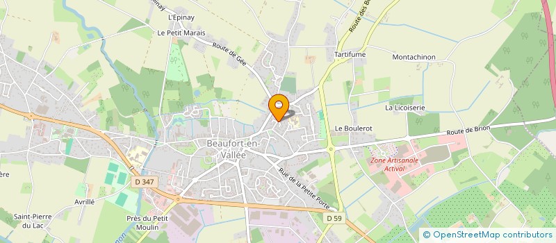 localisation de l'entreprise MONSIEUR PATRICK ROBERT  BEAUFORT-EN-ANJOU