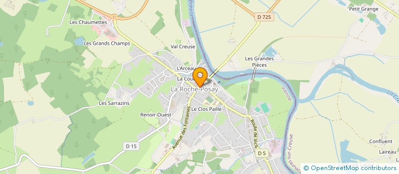 localisation de l'entreprise MONSIEUR PATRICK ROBIN à LA ROCHE-POSAY