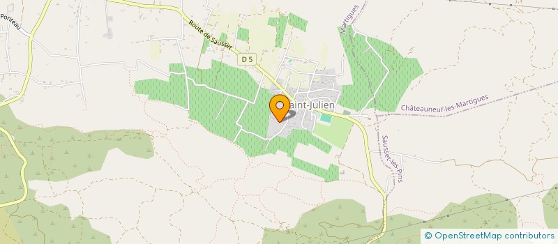 localisation de l'entreprise MONSIEUR PATRICK ROBIN  MARTIGUES