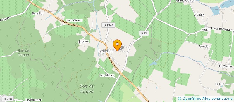 localisation de l'entreprise MONSIEUR PATRICK ROCHET  BELLEBAT