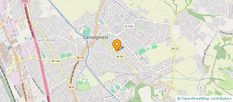 localisation de l'entreprise MONSIEUR PATRICK RODA  CASTELGINEST