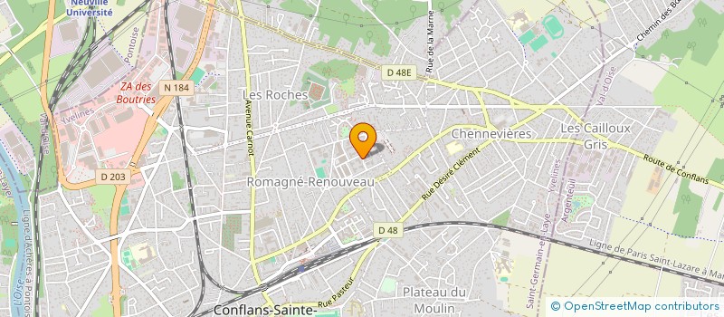 localisation de l'entreprise MONSIEUR PATRICK RODRIGUES VENTURA à CONFLANS-SAINTE-HONORINE