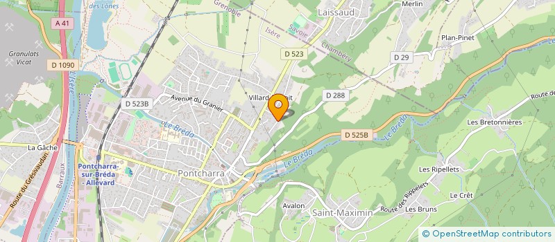 localisation de l'entreprise MONSIEUR PATRICK ROGGE  PONTCHARRA