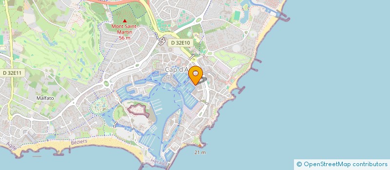 localisation de l'entreprise MONSIEUR PATRICK ROLLAND  AGDE