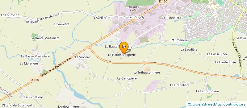 localisation de l'entreprise MONSIEUR PATRICK RONDEAU à LES HERBIERS