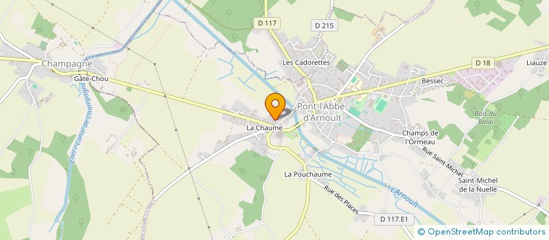 localisation de l'entreprise MONSIEUR PATRICK RONDEAU  PONT-L'ABBE-D'ARNOULT