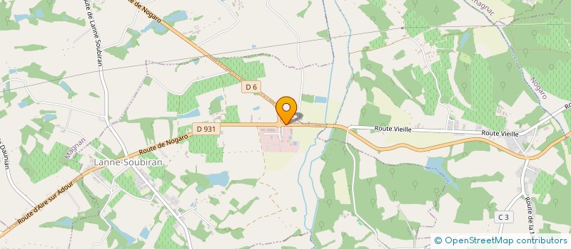 localisation de l'entreprise MONSIEUR PATRICK ROUANET  LANNE-SOUBIRAN