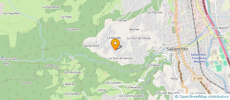 localisation de l'entreprise MONSIEUR PATRICK ROUBERT à SALLANCHES