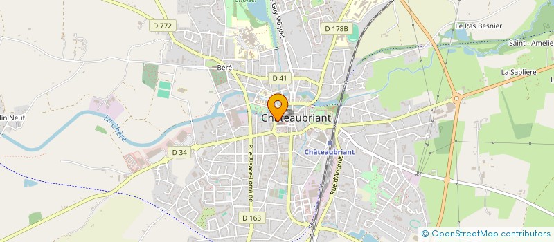 localisation de l'entreprise MONSIEUR PATRICK ROUDIER  CHATEAUBRIANT