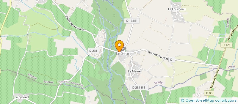 localisation de l'entreprise MONSIEUR PATRICK ROUDIER  LE SEURE