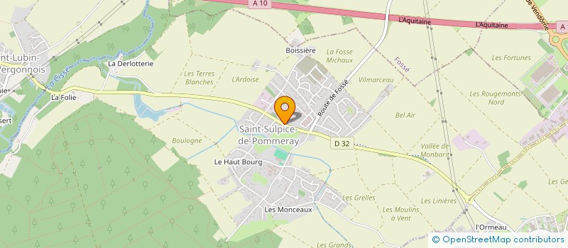 localisation de l'entreprise MONSIEUR PATRICK ROUSSEAU à SAINT-SULPICE-DE-POMMERAY