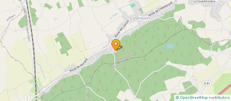 localisation de l'entreprise MONSIEUR PATRICK ROUSSEL  COLOMBIERS