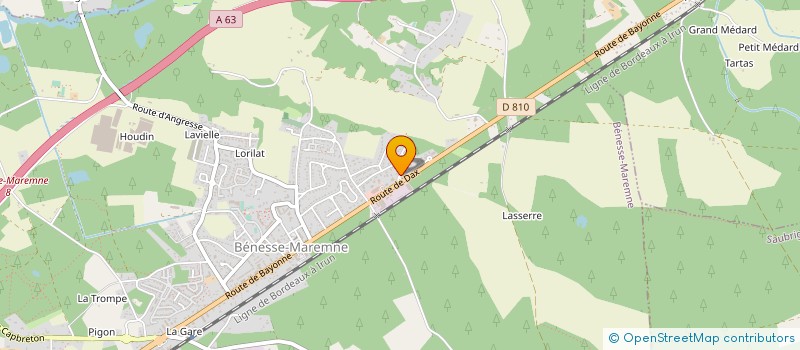 localisation de l'entreprise MONSIEUR PATRICK ROUX à BENESSE-MAREMNE