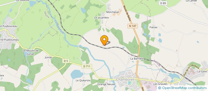 localisation de l'entreprise MONSIEUR PATRICK ROUX à CHAMBORET