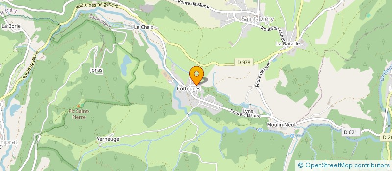 localisation de l'entreprise MONSIEUR PATRICK ROUX  SAINT-DIERY