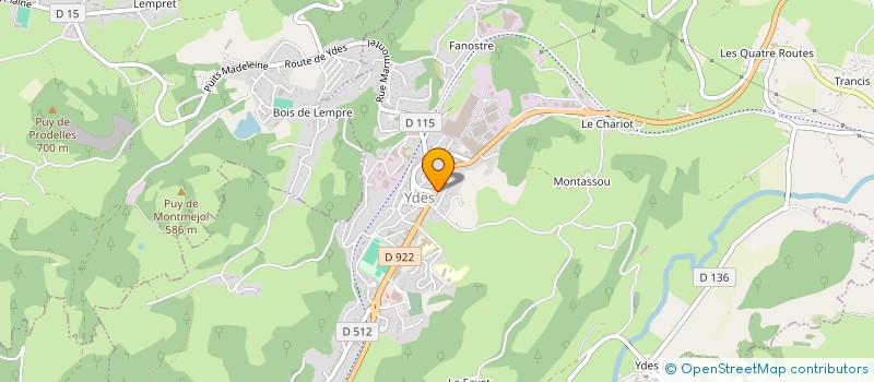 localisation de l'entreprise MONSIEUR PATRICK ROUX à YDES
