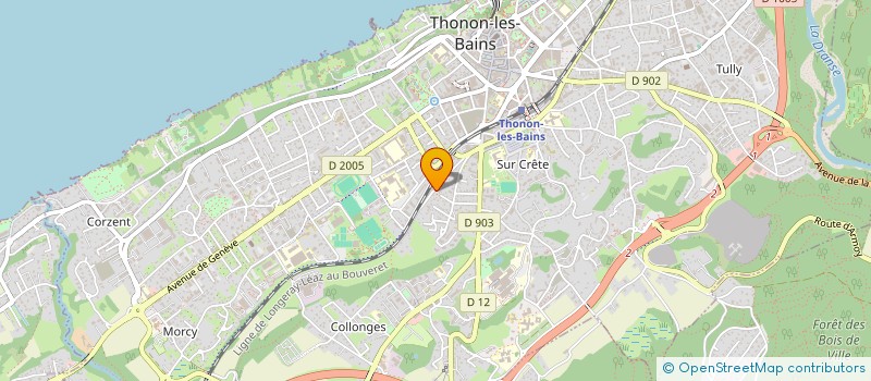 localisation de l'entreprise MONSIEUR PATRICK ROUX à THONON-LES-BAINS