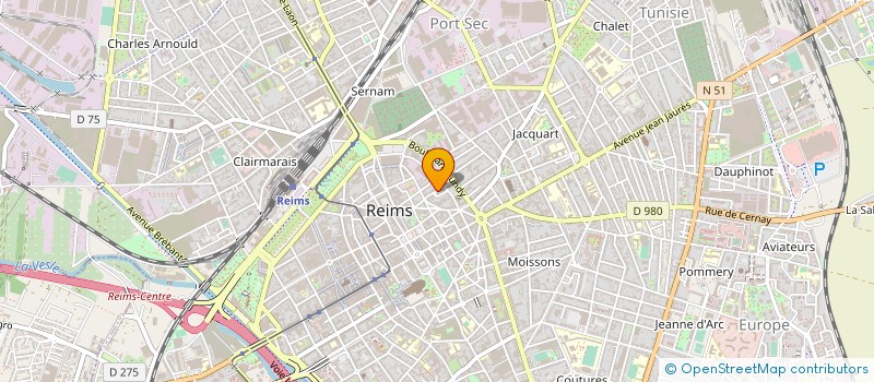 localisation de l'entreprise MONSIEUR PATRICK ROYER à REIMS