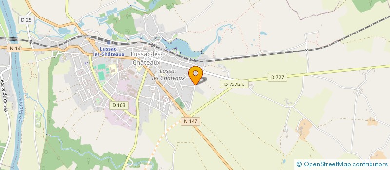 localisation de l'entreprise MONSIEUR PATRICK RUFFIN à LUSSAC-LES-CHATEAUX