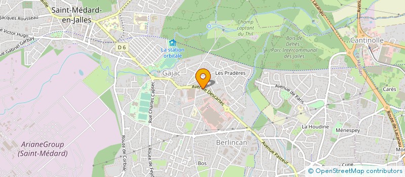 localisation de l'entreprise MONSIEUR PATRICK SACOMANT  SAINT-MEDARD-EN-JALLES